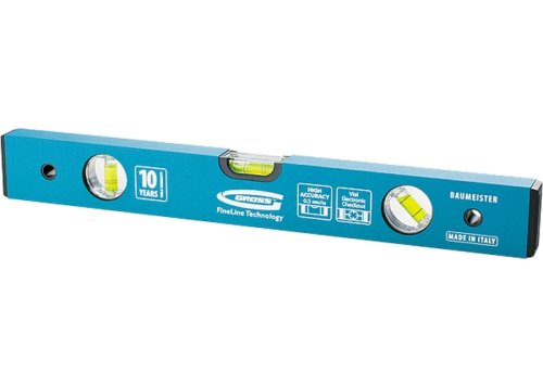 Уровень алюминиевый Gross 600 мм, толщина профиля 2 мм, 3 глазка  картинка